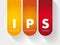 IPS - Intrusion Prevention System acronym, technology concept background