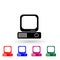 Iptv vector multi color icon. Simple glyph, flat vector of media icons for ui and ux, website or mobile application