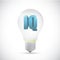 Iq idea intelligence light bulb concept.