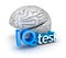 Iq test word and brain