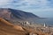 Iquique behind a huge dune, northern Chile