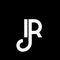 IR letter logo design on black background. IR creative initials letter logo concept. ir letter design. IR white letter design on