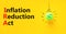 IRA inflation reduction act symbol. Concept words IRA inflation reduction act on yellow paper on beautiful yellow background.
