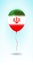 Iran balloon with flag. Ballon in the Country National Colors.