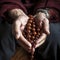 iran closeup of hands holding prayer beads