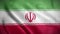 Iran flag background realistic waving in the wind 4K video, for Independence Day or Anthem (Perfect Loop)