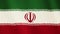 Iran flag waving animation. Full Screen. Symbol of the country.