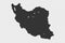 Iran  map with gray tone on  png or transparent  background,illustration,textured , Symbols of Iran, vector illusrtation