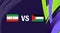 Iran And Palestine Asian Flags Nations 2023 Group C