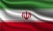 Iran Realistic Modern Flag Design