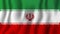 Iran realistic waving flag vector illustration. National country