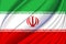 Iran waving flag illustration.