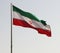 Iranian flag isolated on the sky
