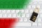 Iranian flag keyboard with a combination lock