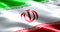 Iranian flag waving texture fabric background, crisis of iran for nuclear atomic