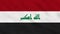 Iraq Crumpled Fabric Flag Intro.
