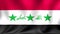Iraq Flag. Background Seamless Looping Animation. 4K High Definition Video.