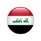 Iraq flag on button