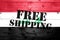 Iraq flag, Free Shipping on wooden transport box with flag