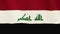 Iraq flag waving animation. Full Screen. Symbol of the country.