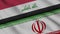 Iraq and Iran Flags, Breaking News, Political Diplomacy Crisis Concept