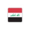 Iraq national flag flat icon