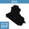 Iraq vector map with title