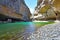 Irati River and walls of Lumbier Canyon in Spanish Navarra