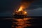 ire has broken out on an offshore oil rig, posing a significant threat to the safety of the workers and the environment