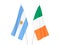 Ireland and Argentina flags