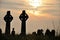 Ireland cemetery at sunset 2