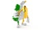 Ireland character holding door key