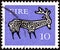 IRELAND - CIRCA 1968: A stamp printed in Ireland from the `Old Irish Animal Symbols` issue shows a stag, circa 1968.