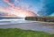 Ireland Cliffs and Beach bathed in