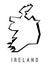Ireland country shape