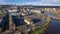 Ireland. county Wexford. Enniscorthy Aerial view.