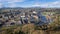 Ireland. county Wexford. Enniscorthy Aerial view.