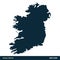 Ireland - Europe Countries Map Vector Icon Template Illustration Design. Vector EPS 10.