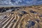 Ireland, Fanore beach with intensive orange sand