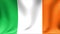 Ireland Flag. Background Seamless Looping Animation. 4K High Definition Video.