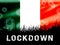 Ireland lockdown or curfew to stop epidemic - 3d Illustration