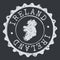 Ireland Map Seal. Silhouette Postal Passport Stamp. Round Vector Icon Postmark.