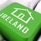Ireland Property Or Real Estate Key Depicts Buying Or Renting - 3d Illustration