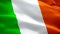 Ireland waving flag. National 3d Irish flag waving. Sign of Ireland seamless loop animation. Irish flag HD resolution Background.