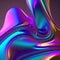 iridescent bright liquid background Generative AI