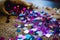 iridescent confetti celebration