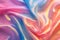 Iridescent fabric background. Pearl fabric, bright multi-colored fabric. The image is generated with the use of an AI.