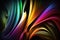 Iridescent holographic abstract rainbow pattern. AI generated. Abstract Multicolored Vibrant Fairy Tale Backdrop