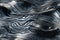 Iridescent liquid metal surface with ripples. Abstract background. Generative AI.