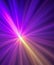 Iridescent sparkling glow. Led neon purple pink gold glowing. Refraction of rays through a prism